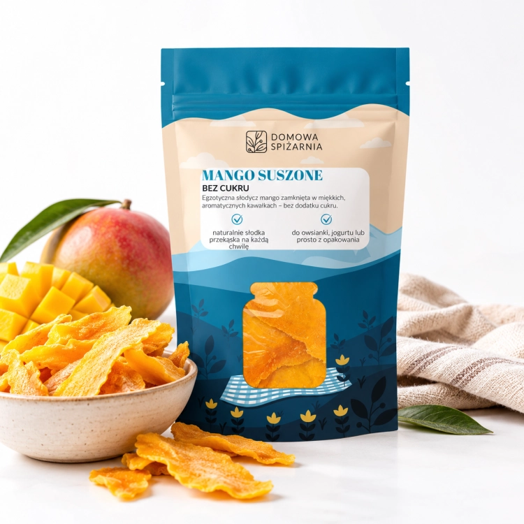 mango suszone bez cukru, suszone mango, mango bez dodatku cukru, naturalnie słodkie mango suszone, owocowa przekąska, suszone owoce mango, mango do owsianki, mango do jogurtu, zdro3.png