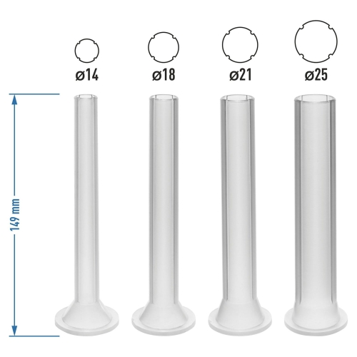 Lejki plastikowe do nadziewarek, 4 szt (do nadziewarek od 2,5 do 4kg)