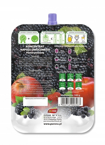 Zaprawka naturalna Owoce Leśne 300ml