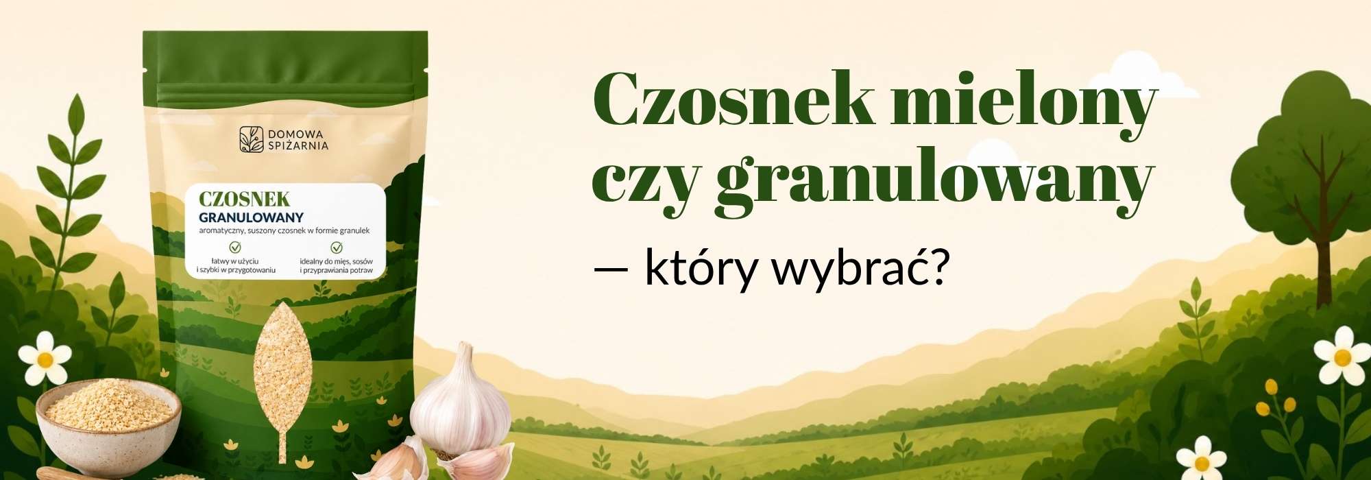 Czosnek mielony czy granulowany - który wybrać do kuchni?